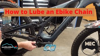 How to Lubricate  oil an EBike Chain [upl. by Carson]