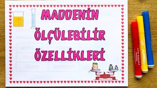 MADDENİN ÖLÇÜLEBİLİR ÖZELLİKLERİ KÜTLE  HACİM [upl. by Eilagam]