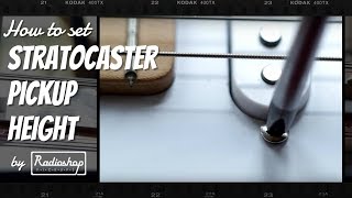 How To Set Stratocaster Pickup Height [upl. by Enileqcaj]