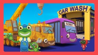 Truck Wash For Kids with Geckos Garage  Geckos Car Wash [upl. by Aneleairam]