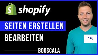 Shopify Seite erstellen – Shopify Seite Gestalten – Bearbeiten – Hinzufügen – Löschen [upl. by Gemperle]