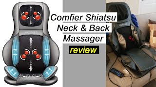 Comfier Shiatsu Neck amp Back Massager review  2D3D Kneading Full Back Massager [upl. by Etnasa]