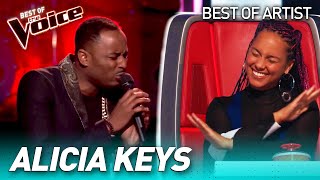 Fantastic ALICIA KEYS covers in The Voice [upl. by Eul]