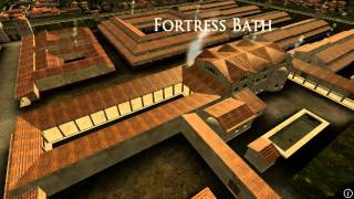 Animation of ancient Roman Fort in Caerleon Wales [upl. by Adama755]