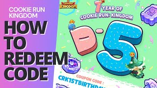 Cookie Run Kingdom How To Redeem Code On Mobile amp New Codes ☆☆☆ [upl. by Carrelli]