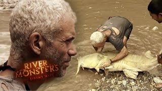 Catching A MONSTER Goonch Catfish  CATFISH  River Monsters [upl. by Norag]