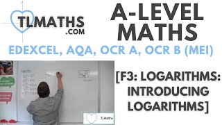 ALevel Maths F301 Logarithms Introducing Logarithms [upl. by Yesteb221]