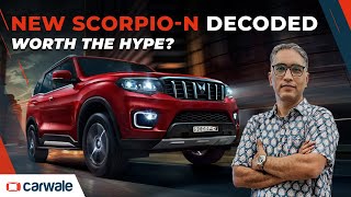 Mahindra Scorpio N 2022 Decoded  Worth The Hype  CarWale [upl. by Parrott846]