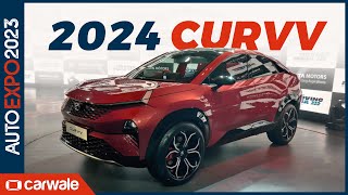 Tata Curvv at Auto Expo 2023  Launch in 2024  CarWale [upl. by Arlene685]