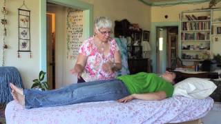 Therapeutic Touch Demo with client lying down [upl. by Gaul]