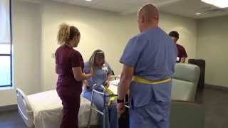 Physical Therapy Transfer Training  How To Transfer From Wheelchair To Bed [upl. by Raybourne]