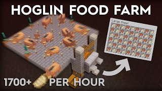 Minecraft Hoglin Food and Leather Farm  Super Easy  120 [upl. by Yarazed944]