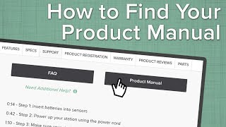 How To Find Your Product Manual [upl. by Gunning]