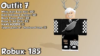 10 Awesome ROBLOX Outfits Under 200 Robux [upl. by Ynneg]