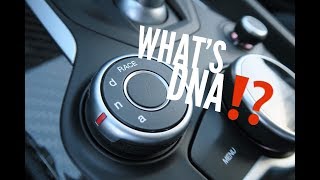 The DNA Driving Modes In The Alfa Romeo Giulia EXPLAINED [upl. by Nuawtna]