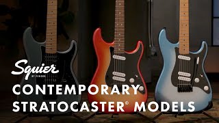 Exploring The Squier Contemporary Stratocaster Models  Fender [upl. by Jordain]