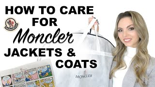 HOW TO WASH AND STORE MONCLER JACKETS amp COATS PROPERLY  WATCH THIS BEFORE WASHING DOWN OUTERWEAR [upl. by Chevalier]