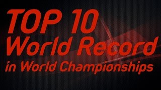 Top 10  World Records set in IAAF World Championships [upl. by Nimrac]