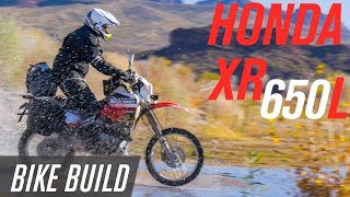 Honda XR650L Adventure Bike Build [upl. by Hannan]