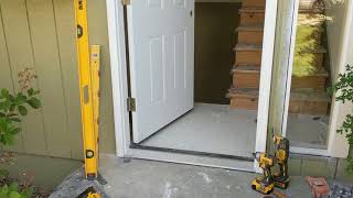 Jeld Wen Front Door Installation  Really crappy products and craftsmanship PART 1 [upl. by Htur450]