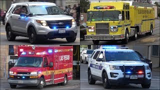 Fire Trucks Police Cars and Ambulances responding  BEST OF 2019 [upl. by Williamsen619]