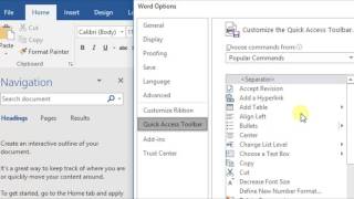 Enable Text to speechSpeak Option in Microsoft Word 2016 Tutorial  HOW TO [upl. by Eonak]