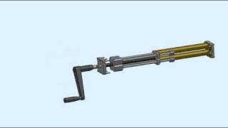 Hand Crank Hydraulic Lift Mechanism [upl. by Man591]