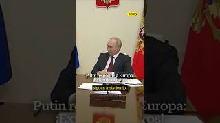 Putin reflexiona sobre las exigencias europeas en las negociaciones por Ucraniaputin rusia guerra [upl. by Mila807]