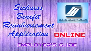 SSS Sickness Benefit Reimbursement Application Online SBRA [upl. by Helse554]