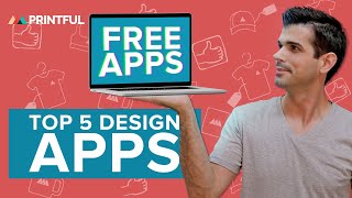 TOP 5 Free Design Apps For Creating TShirt Designs [upl. by Arrais]