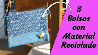 5 Bolsos RECICLADOS para vender  Manualidades Recicladas  Ecobrisa [upl. by Aronael]