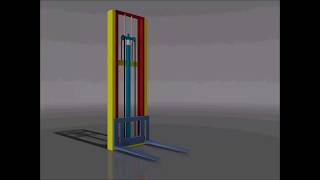 Hydraulic Fork lifting Mechanism [upl. by Aicats]