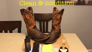 HOW TO CLEAN AND CONDITION YOUR BOOTS [upl. by Esma]