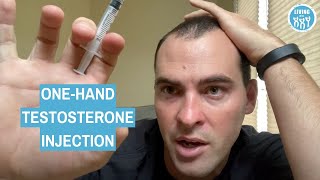 One Handed Testosterone Gluteal Injection [upl. by Amekahs]