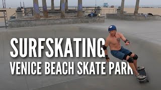 Surfskating the Venice Beach Skate Park Bucket List Goal ✔️ [upl. by Harleigh388]