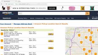 How to add Amazon Locker Pickup locations on Amazon Address Book to deliver your packages [upl. by Aneladgam536]