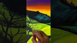 Easy Sunrise 🌅 Acrylic Painting for Beginners [upl. by Hwu]