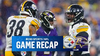 Steelers outlast Ravens boost playoff chances  Game Recap  CBS Sports [upl. by Yila]