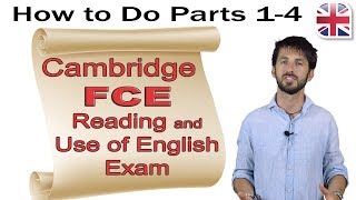 FCE B2 First Reading and Use of English Exam Part One  How to Do Parts 14 [upl. by Hutchison]