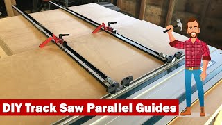 How To Make DIY Parallel Guides For Your Track Saw [upl. by Ayala]