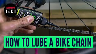 How To Correctly Lubricate A Bike Chain  Mountain Bike Maintenance Skills [upl. by Brause519]