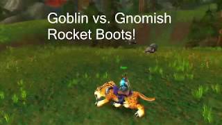 Difference Between Goblin and Gnomish Rocket Boots Vanilla WoW Engineering [upl. by Lupe330]