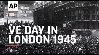 V E Day in London  1945 [upl. by Ayian]