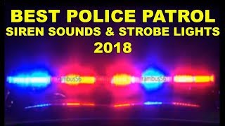 BEST Emergency Siren Sounds amp Fast Strobe Lights Effects 2018 Police Car Patrol Ambulance Firetrucks [upl. by Natek]