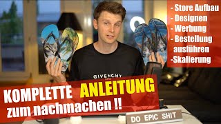 SHOPIFY CHALLENGE  personalisierte Produkte verkaufen  Shop erstellen 2020 deutsch TEIL 1 VON 3 [upl. by Banna]