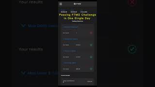 Passing FTMO Challenge in a Single Day [upl. by Airdnna]