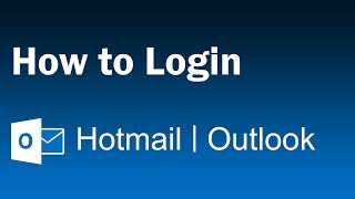 Hotmail Login English  Outlook Login  Livecom Login [upl. by Swords]