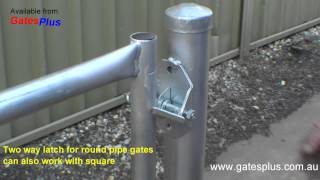 Gate Latch 2 way for round pipe and square [upl. by Assile]