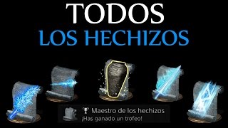 Dark Souls 3  Todos los hechizos Trofeo quotMaestro de los hechizosquot [upl. by Leidgam]