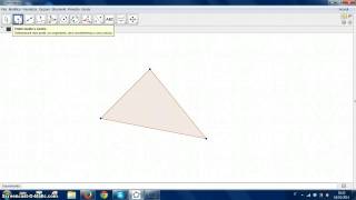 Baricentro di un triangolo con GeoGebra [upl. by Enej]